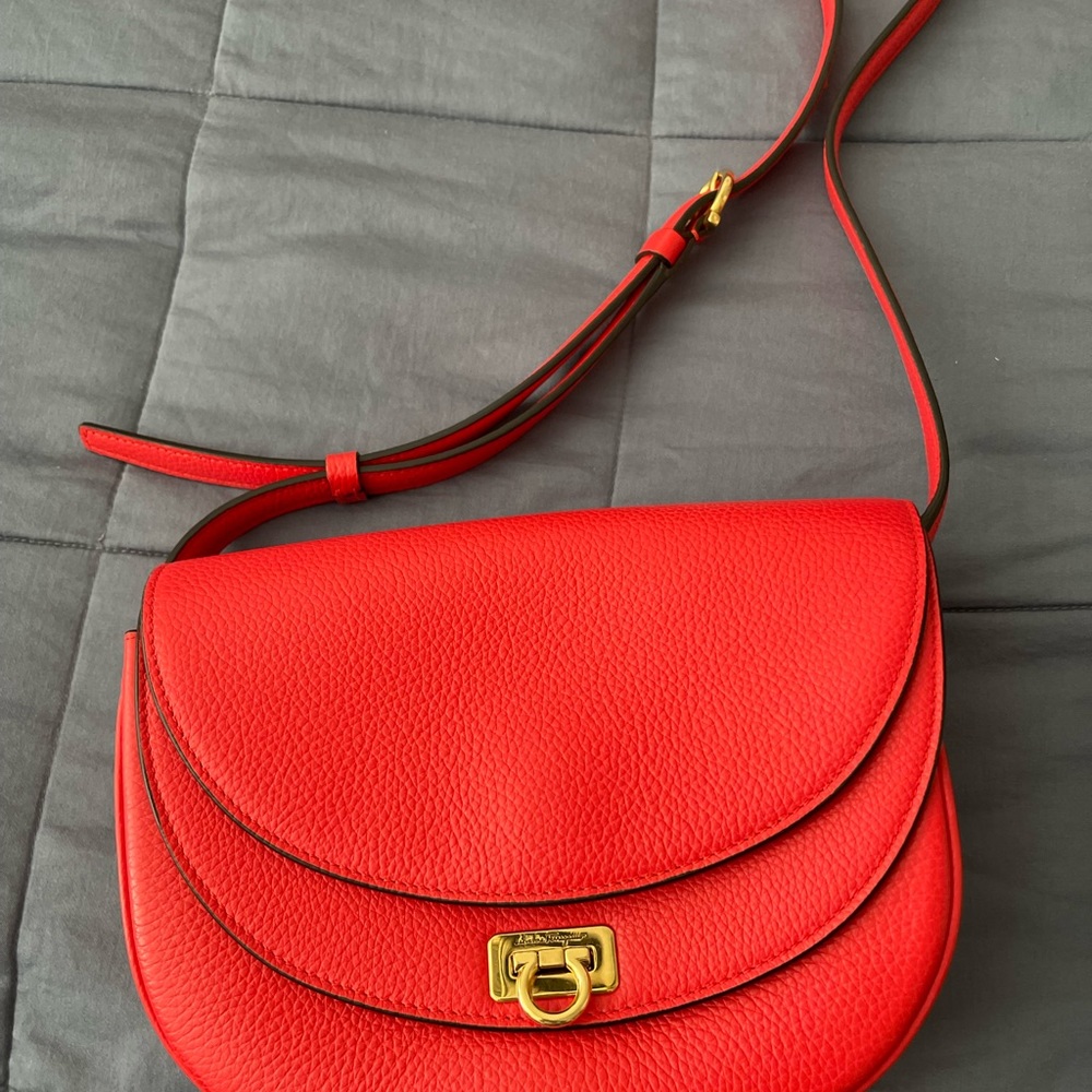 Salvatore Ferragamo Giancini Saddle Flap Crossbody Bag